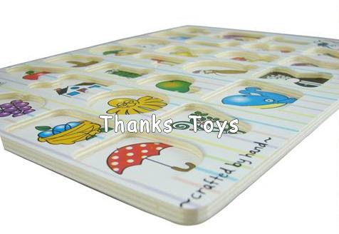 จิ๊กซอว์หมุดตัวอักษรภาษาอังกฤษ A-Z