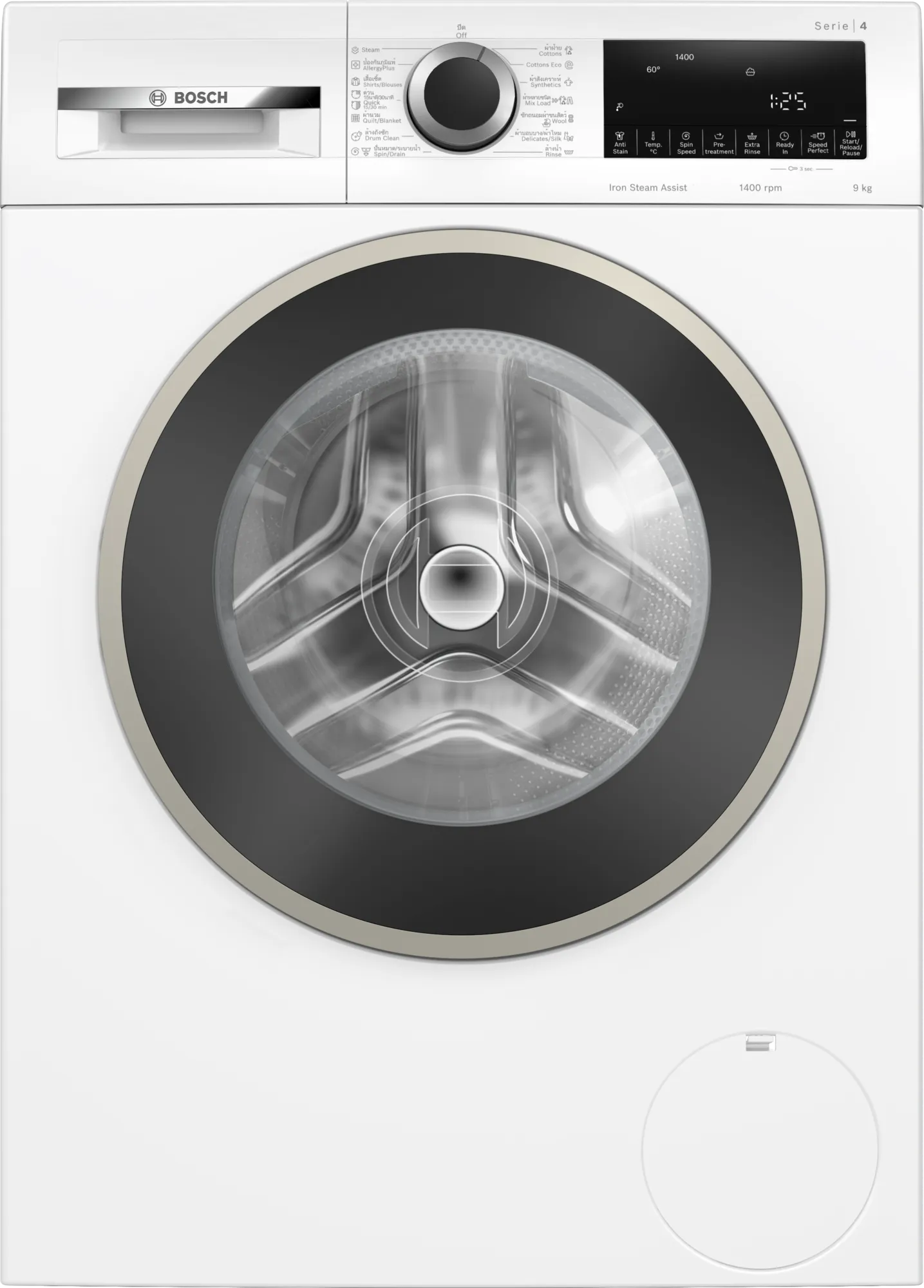 เครื่องซักผ้าฝาหน้า 9 kg 1400 รอบ BOSCH รุ่น WGA14400TH