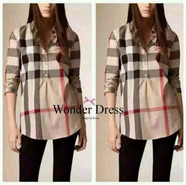 พร้อมส่ง เสื้อเชิ๊ตลายแบรนด์ Burberry