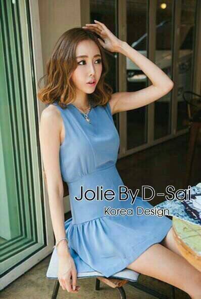 พร้อมส่ง ชุดเดรสแขนกุดด้านหลังเว้าลึกยาวถึงช่วงเอว