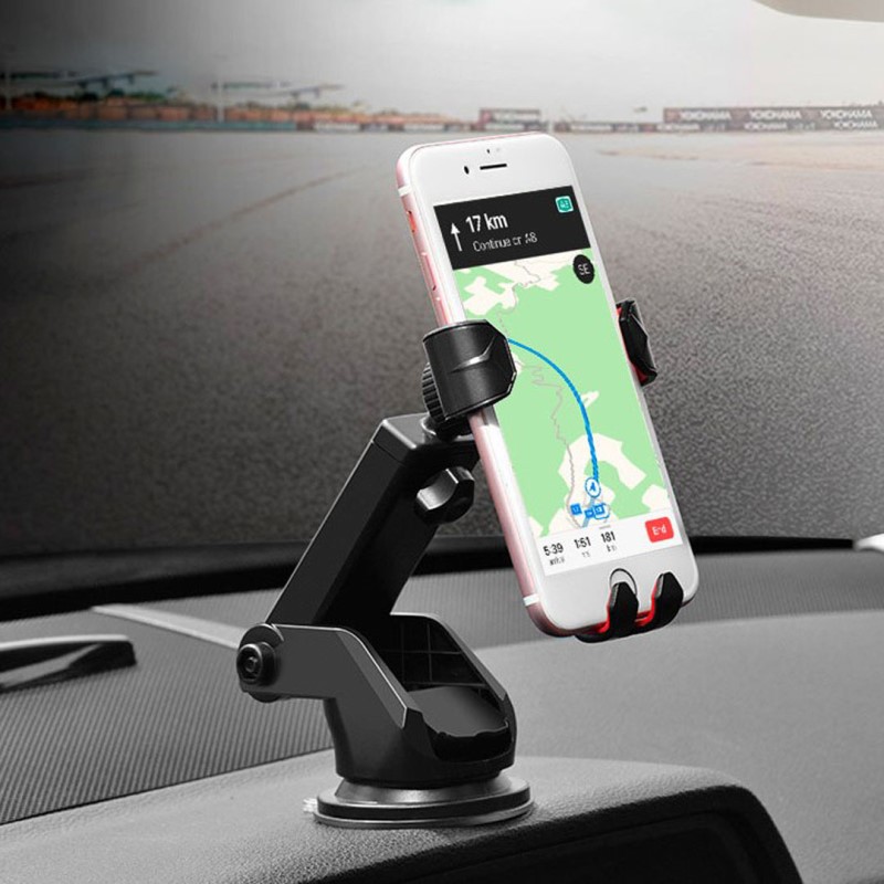 ขาตั้งมือถือปรับสั้นยาวได้ ติดกระจกหรือคอนโซล Car holder “CA26 Kingcrab” telescopic clip