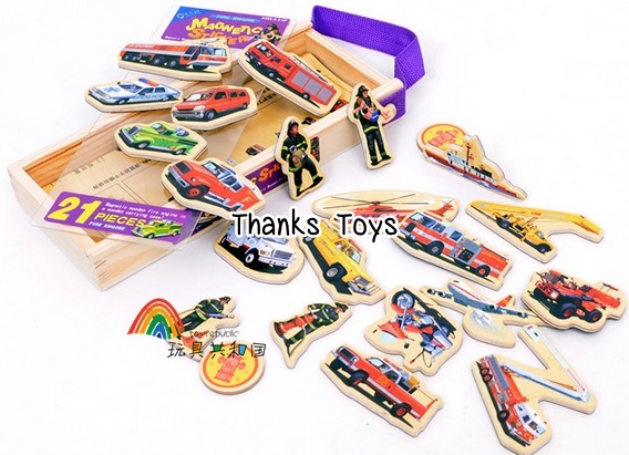 แผ่นภาพแม่เหล็กเครื่องดับเพลิง (Fire Engine)