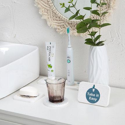 ที่วางสบู่ Soap Dish ที่วางแก้วบ้วนปาก หินรองสบู่ ซับน้ำ Diatomite น้ำไม่เลอะโต๊ะ ทรงผืนผ้า
