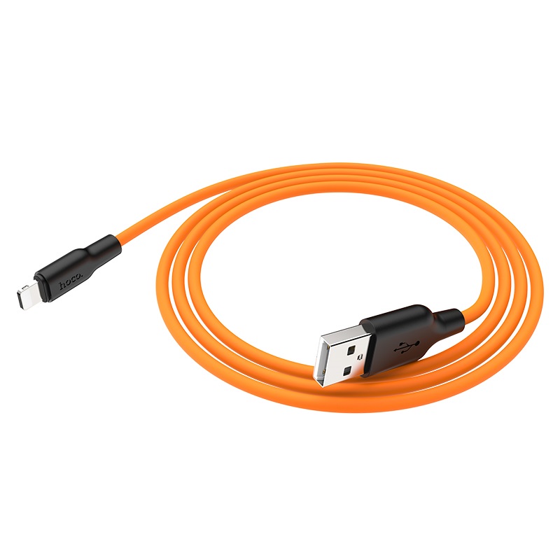 สายชาร์จ Hoco Cable USB to Lightning “X21 Plus” charging data sync 2m