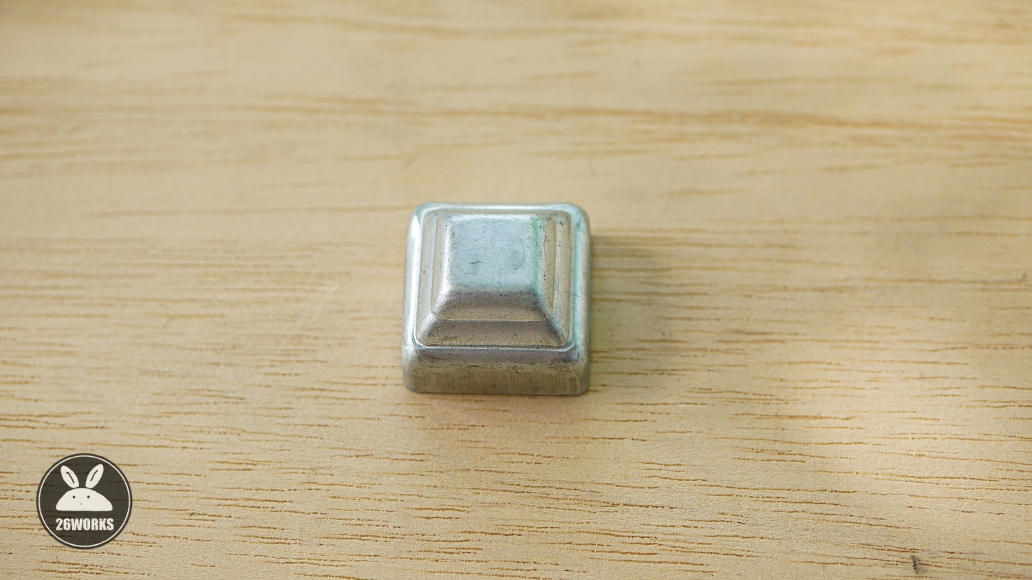 ฝาปิดหัวเสา 25x25 mm เหล็กชุบ สวมนอก