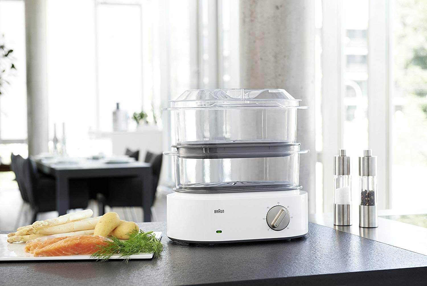 BRAUN รุ่น FS5100WH เครื่องนึ่งไฟฟ้า