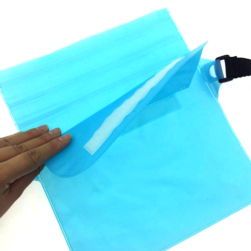 กระเป๋ากันน้ำคาดเอว สะพายได้ ใส่ของ ใส่มือถือ สีชมพู