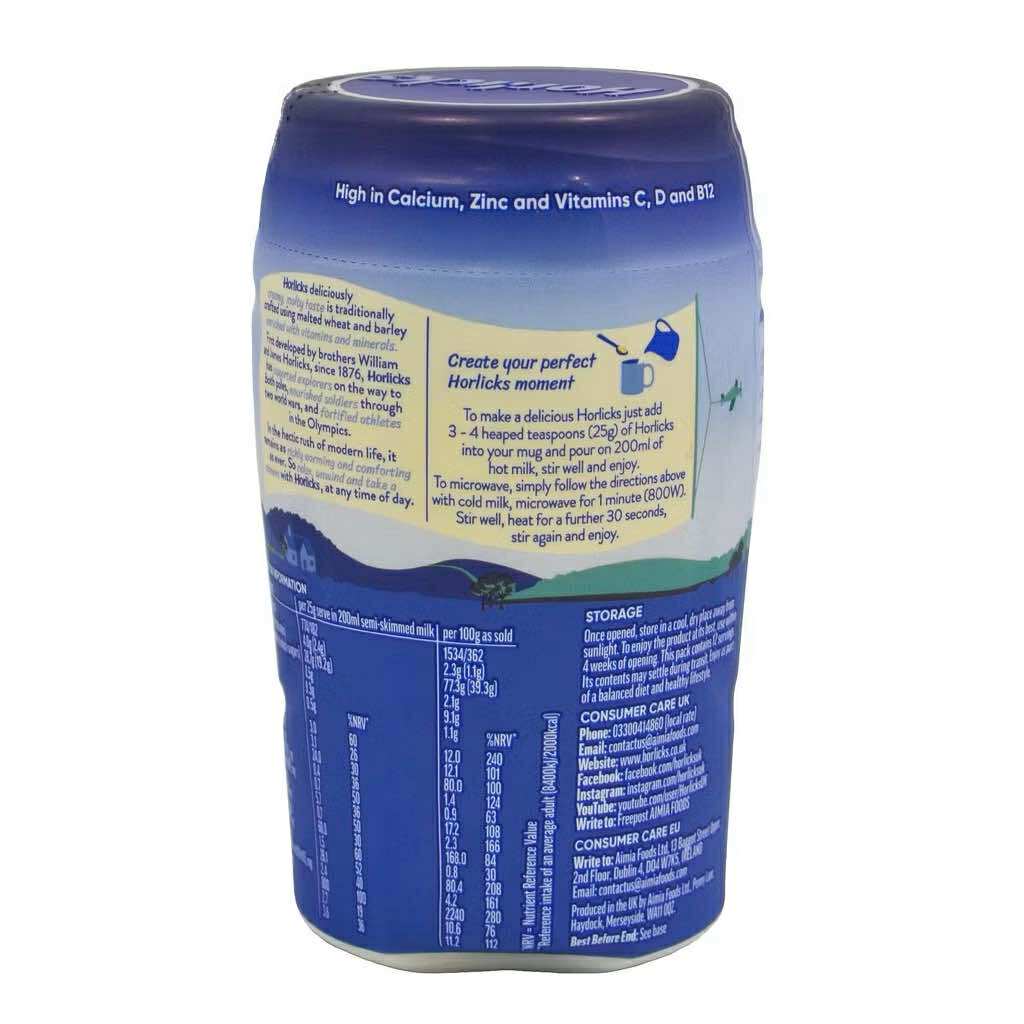 โปร 1 แถม 1 Horlicks Malted Milk UK 300g. ฮอร์ลิคส์ เครื่องดื่มมอลต์รสดั้งเดิม สินค้านำเข้าจากอังกฤษ