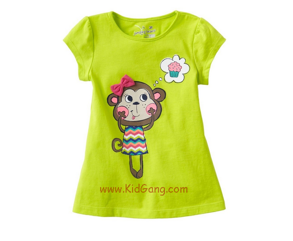 เสื้อเด็กเนื้อนิ่ม ลายMonkey ไซส์ 4,5 ปี