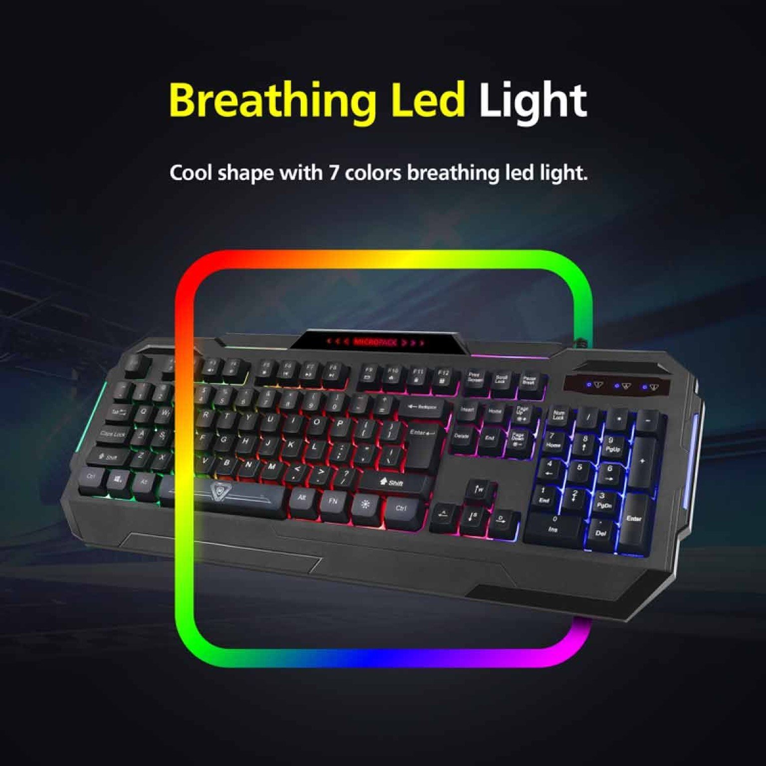 KEYBOARD (คีย์บอร์ดเกมมิ่ง) GAMING MICROPACK GK-10