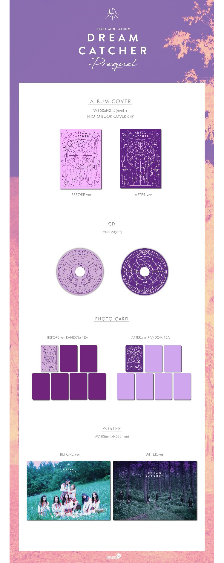 [Pre] Dream Catcher : 1st Mini Album - Prequel (After Ver.) +Poster