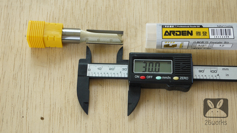 Router Bits arden ตรง 12x30 mm MDF