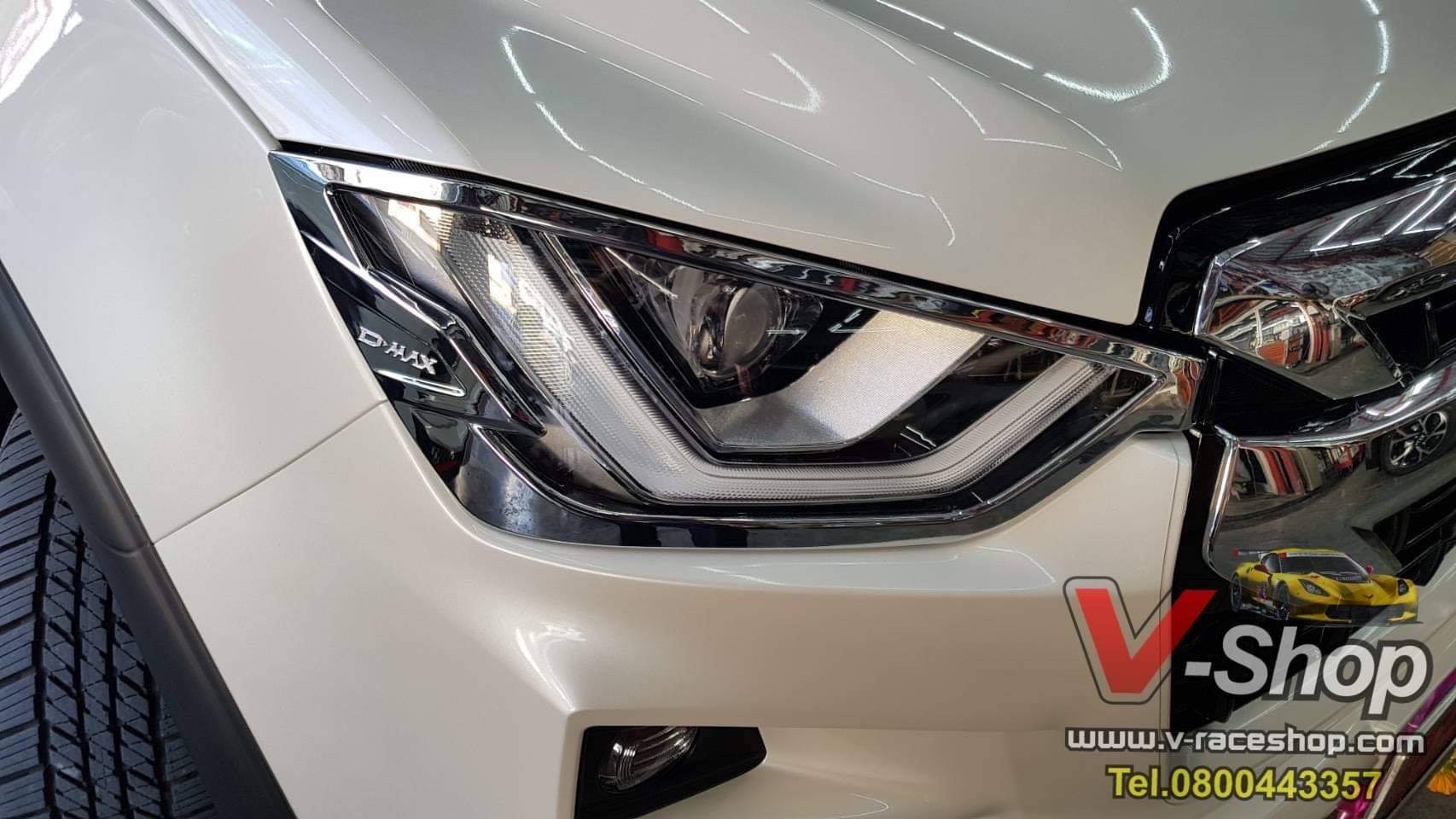 D-max2020 ครอบไฟหน้า โครเมี่ยม 1คู่