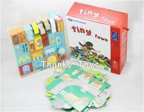 บล็อกไม้สร้างเมือง Tiny Town 50 ชิ้น