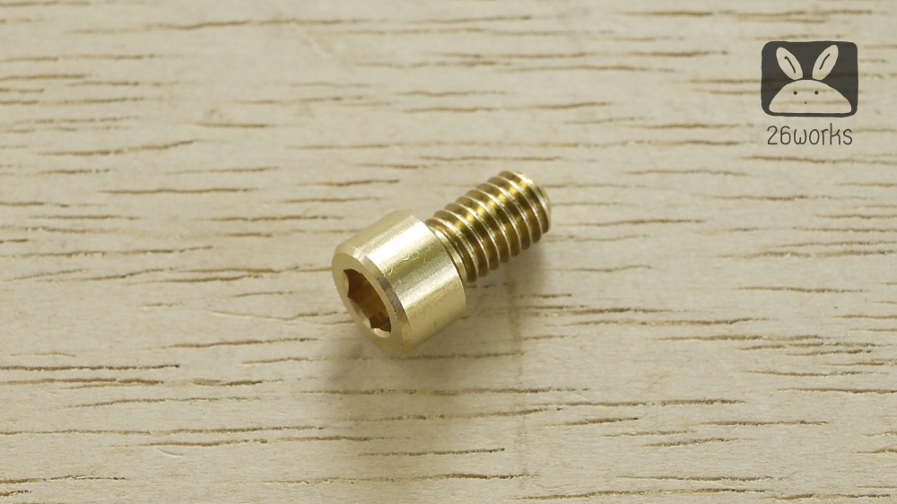 น็อตหัวจม ทองเหลือง M6x10 mm cnc