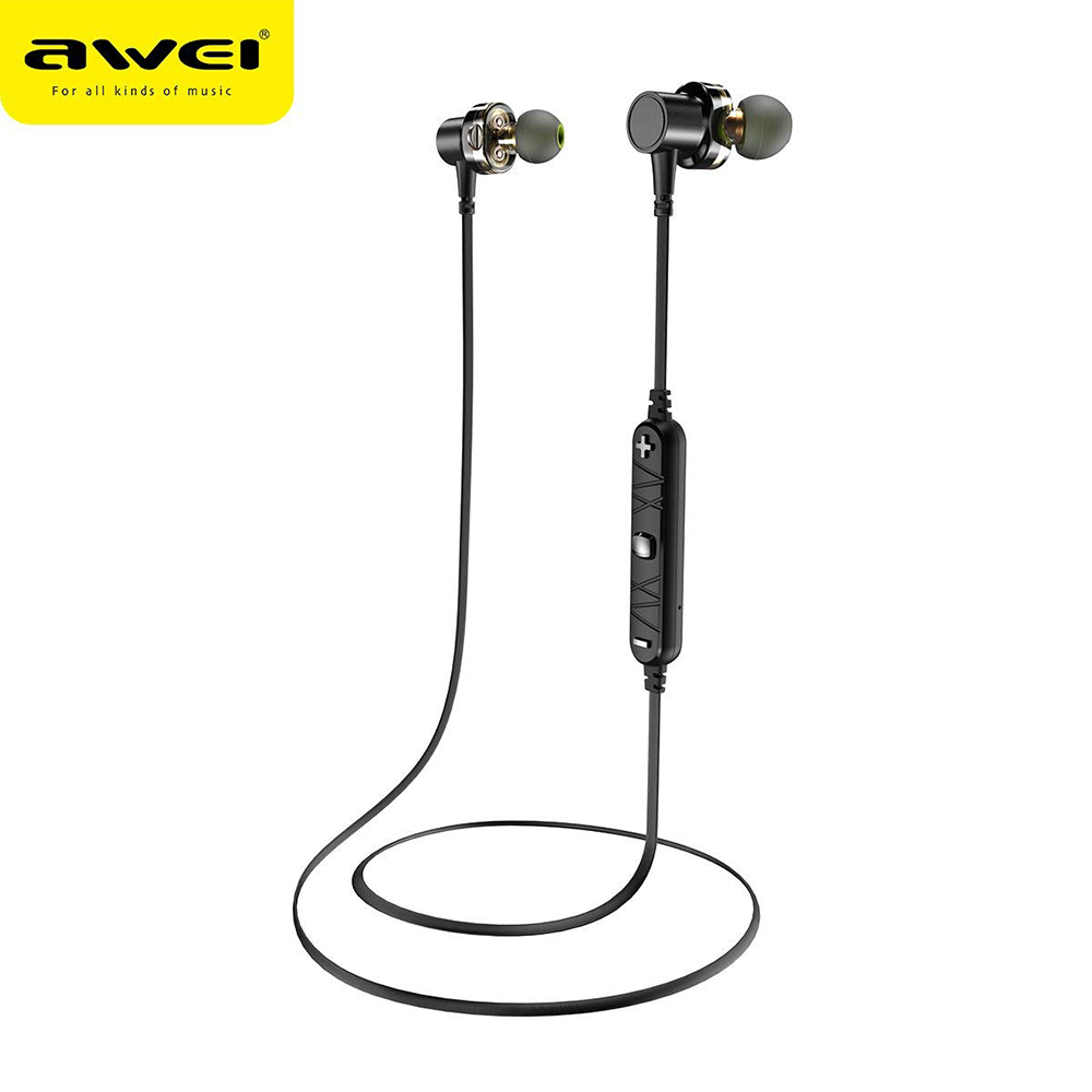 หูฟังบลูทูธ AWEI Sport Bluetooth Earphone Dual Drivers X660 Magnetic เสียงเบสแน่น ๆ