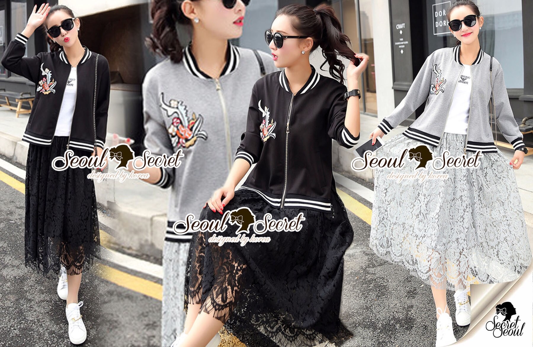 พร้อมส่ง เสื้อแจ๊กเก็ตแนวสาวสปร์อตชิค