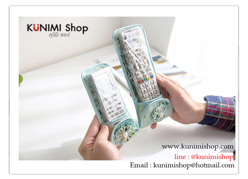 ซองผ้าใส่รีโมทแอร์, รีโมททีวี ลายเรียบร้อย น่ารัก เอาไว้กันรีโมทเปื้อนสิ่งสกปรก และใส่ให้ดูสวยงาม (รุ่นนี้ไม่กันน้ำนะครับ) ตัวซองทำจากผ้า ส่วนด้านหน้าเป็นพลาสติกใส เปิด - ปิด ด้วยแถบตีนตุ๊กแก ขนาด S : 16 x 7.5 CM. M : 21 x 8 CM. L : 25 x 8 CM.