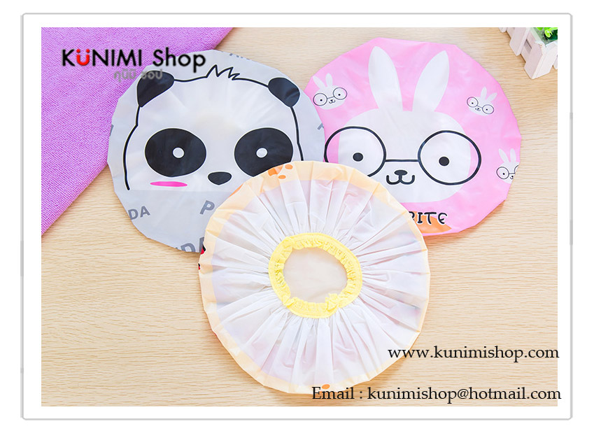 หมวกคลุมผ้าใส่อาบน้ำ ลายการ์ตูนน่ารัก มีให้เลือกหลายลายคะ