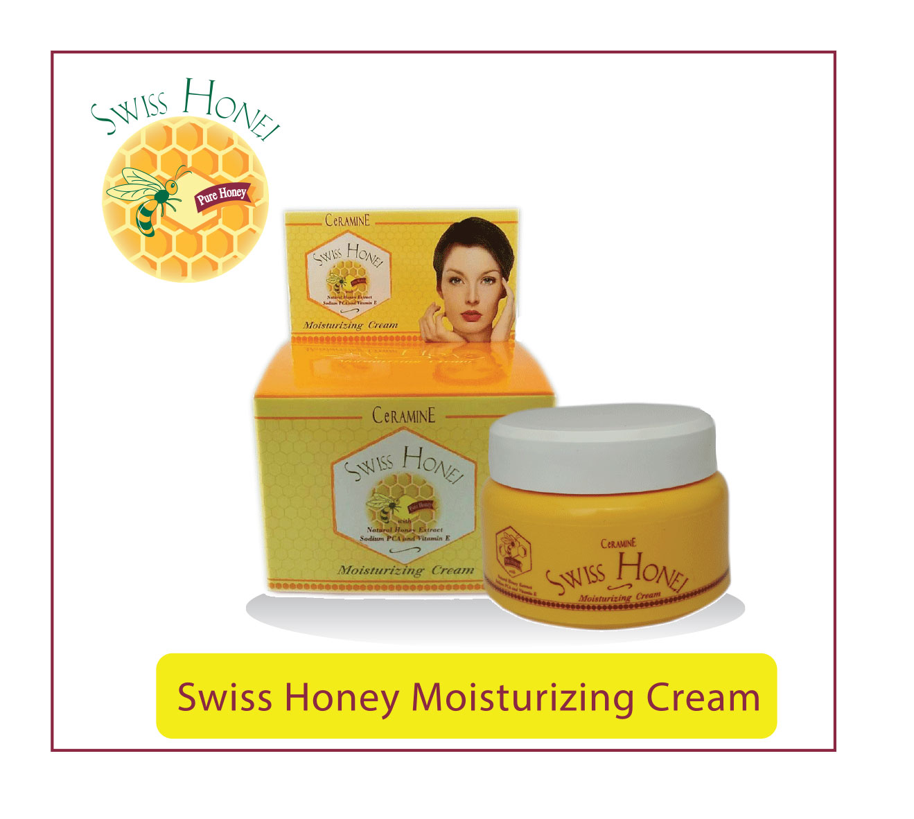 Ceramine Swiss Honei Moisturizing cream เซอรามายน์ สวิส ฮันนี่ มอยส์เจอร์ไรซิ่ง ครีม