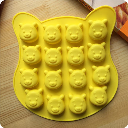 Pre-Order พิมพ์ซิลิโคน หมีพู Pooh พิมพ์ช็อคโกแล็ต พิมพ์ขนม พิมพ์วุ้น พิมพ์พุดดิ้ง พิมพ์น้ำแข็ง พิมพ์สบู่ ขนาด 16 ช่อง