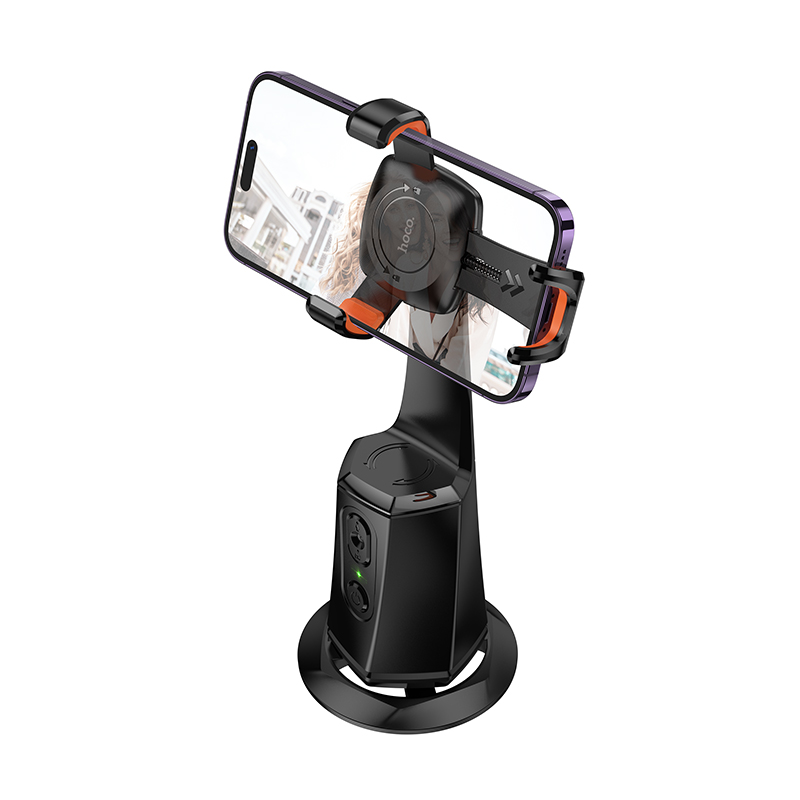 HOCO K26 Gimbal Mount for Smart Camera หมุนอัตโนมัติ 360° ติดตามใบหน้า รองรับมือถือ 4.5-7 นิ้ว