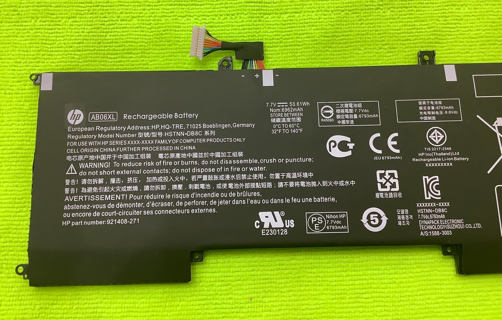 Battery notebook AB06XL สำหรับ HP Envy 13-AD023TU AD024 921438-855 ซีรีส์ TPN-I128