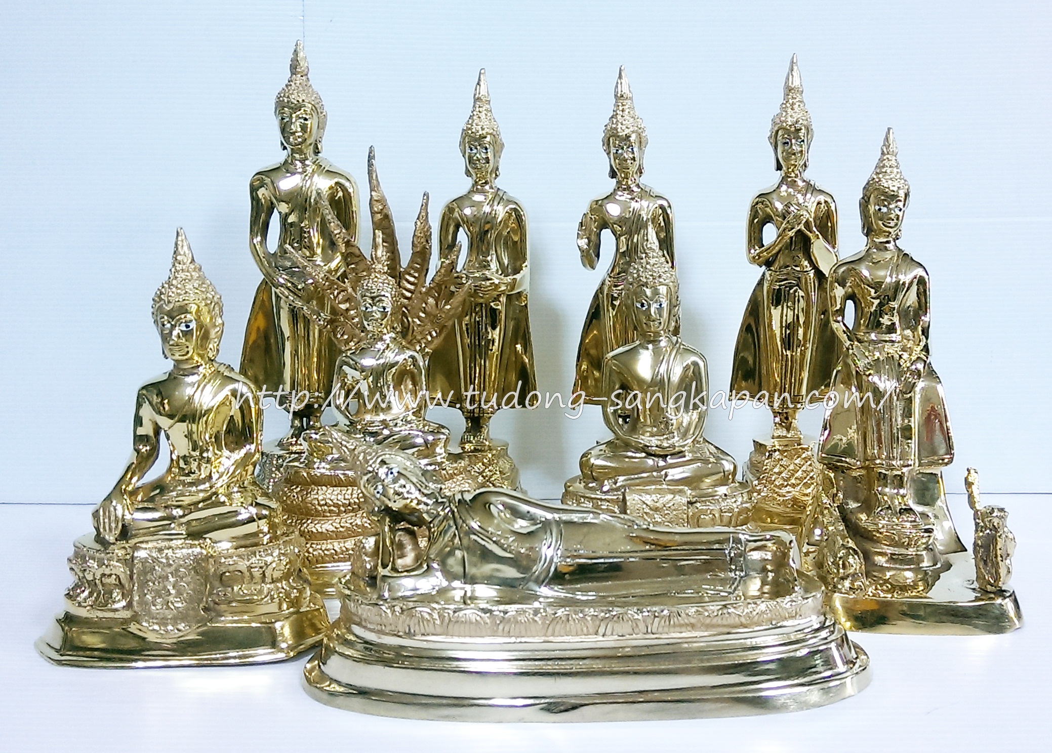 พระพุทธรูปทองเหลือง ขนาด 9 นิ้ว