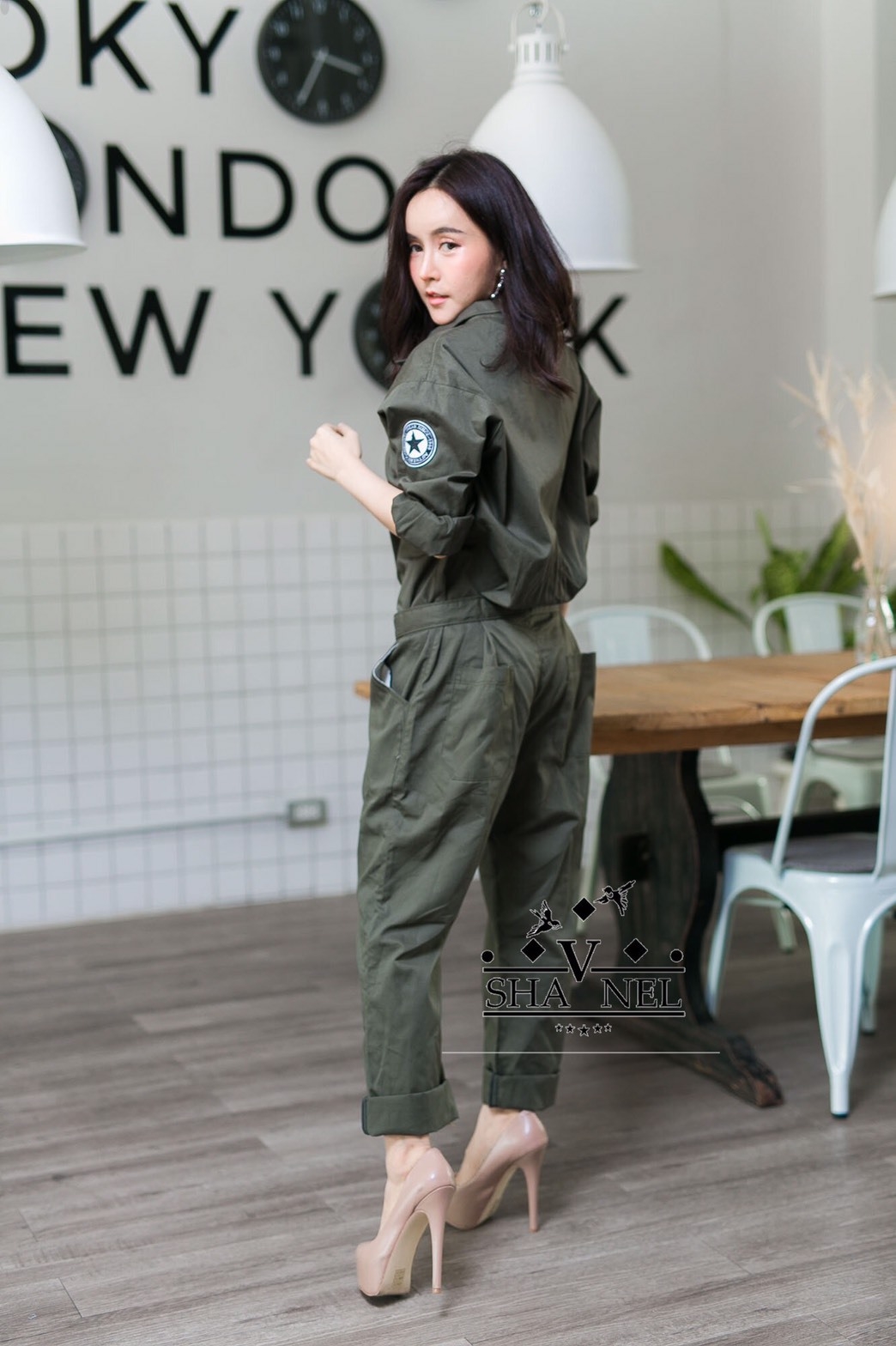 เสื้อผ้าแฟชั่นเกาหลี พร้อมส่ง ชุดหมี ทรงเท่ห์