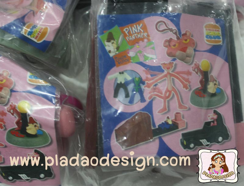 1999 Burgerking เบอร์เกอร์คิง ของเล่น ของสะสม Pink Panther พิงค์แพนเตอร์ มี 5 ชิ้น อยู่ในแพ็คค่ะ