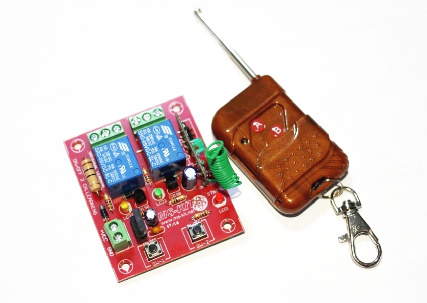 RF -2D รีโมทคอนโทรล 2 ช่อง ใช้ไฟ DC