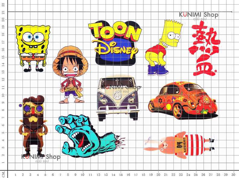 สติกเกอร์ ลายการ์ตูน กราฟิตี้ ติดรถยนต์, มอเตอร์ไซต์, จักรยาน, กระเป๋า, ติดผนัง ของใช้ต่างๆ สติกเกอร์PVCกันน้ำ ลายสวย เก๋ น่ารัก มีสไตล์ เท่ห์ ไม่ซ้ำใคร