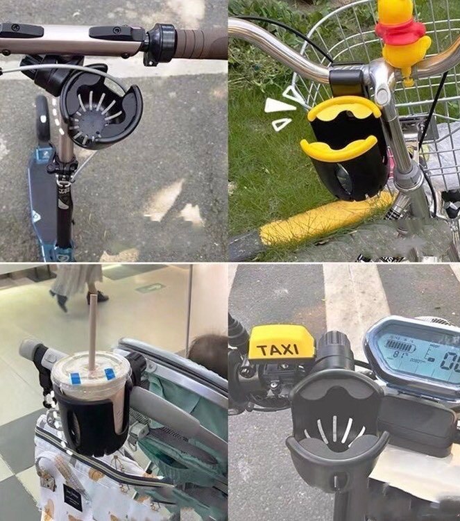 2in1 ที่ใส่ขวดน้ำ ที่วางแก้วน้ำสำหรับติดจักรยานและมอเตอร์ไซด์ หรือรถเข็นเด็ก