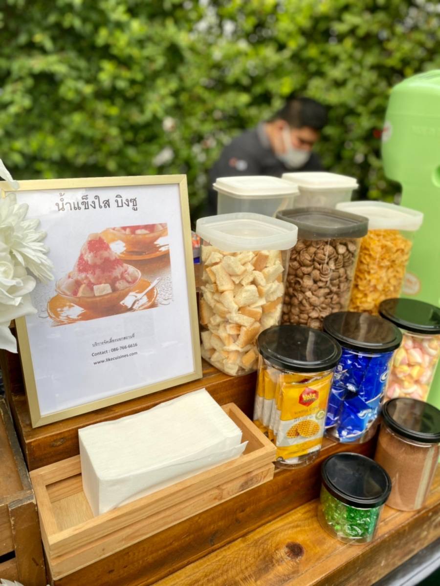 รับออกบูธ ปังเย็นเกล็ดหิมะ น้ำเเข็งใส บิงซู