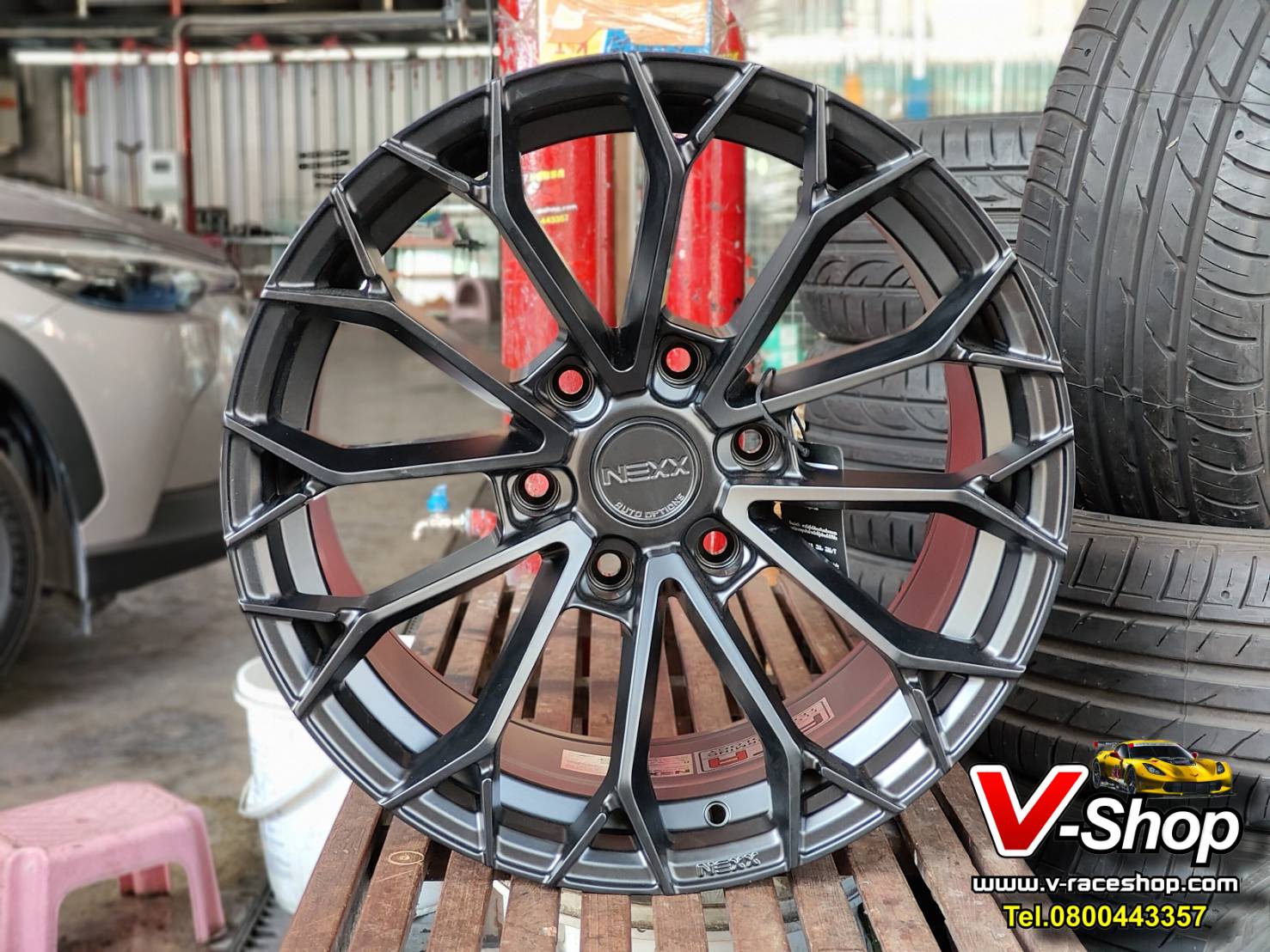 ล้อ NEXX XX02 ขอบ 18 6/139.7 F/R9.0 ET15 สีดำด้าน *ราคาต่อวง
