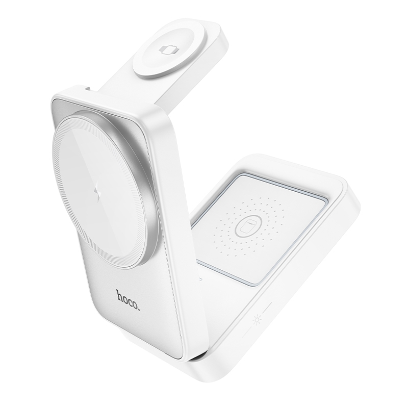 แท่นชาร์จไร้สาย Hoco CQ21 Power 3 in 1 Desktop Magnetic Wireless Fast Charger