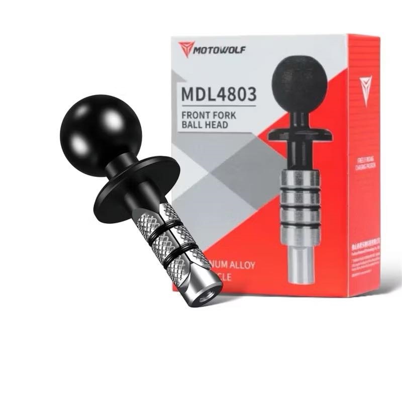 MOTOWOLF MDL4803 Fork Stem Base Ball Mount ที่ยึดตำแหน่งรูกลางแผงคอโช้คหน้า ใช้เป็นฐานติดที่จับมือถือและกล้อง