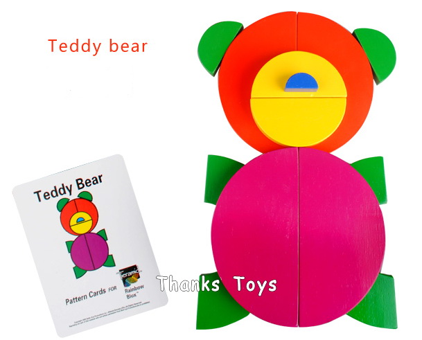 บล็อกไม้ Circle Set