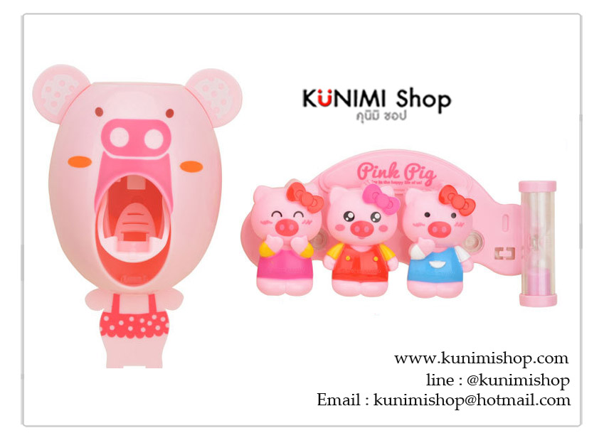 ที่ใส่แปรงสีฟัน ลายการ์ตูนน่ารัก สามารถใส่แปรงได้ 3 อัน ยึดติด แบบจุกสูญญากาศ มาพร้อมที่บีบแปรงสีฟัน ยึดติดแบบแผ่นกาวสูญญากาศ ติดได้กับพื้นผิวเรียบ เช่น กระเบื้อง กระจก