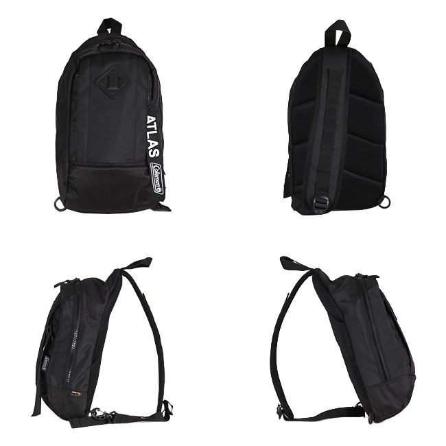 Coleman - ATLAS SLING BAG – 5 L Heater (สีเทาควันบุหรี่) コールマン ボディバッグ アトラス スリングバッグ 対応 自転車/ウォーキング