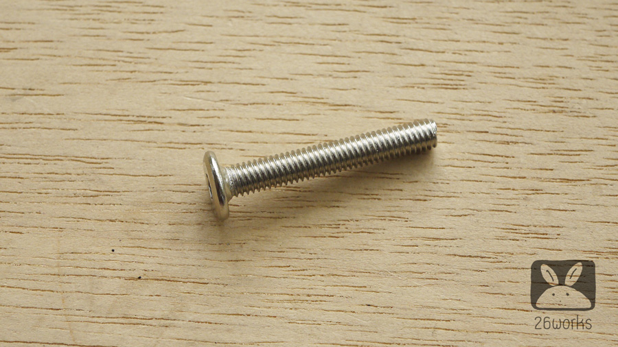 สกรูหัวแบน ชุบเงา M6x40 mm