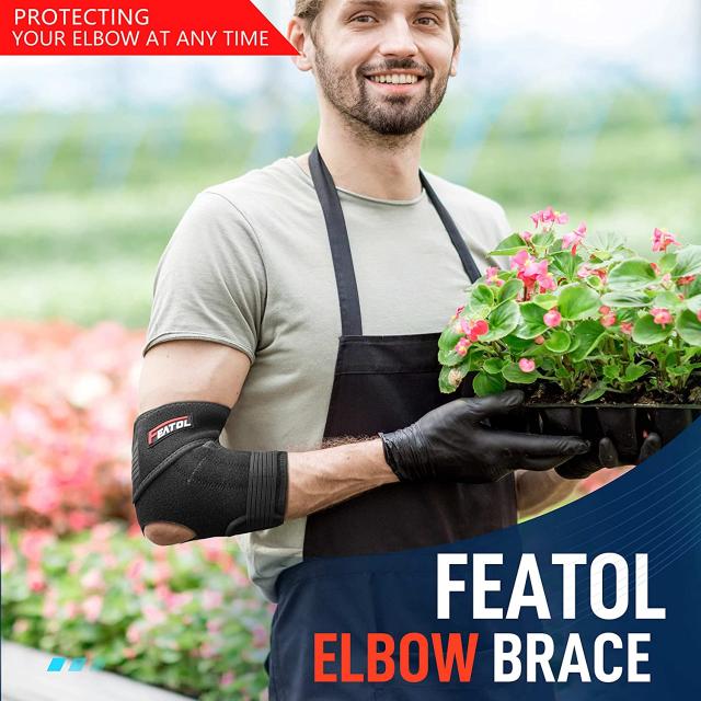 ผ้าสวมซัพพอร์ตข้อศอก Featol tennis elbow brace