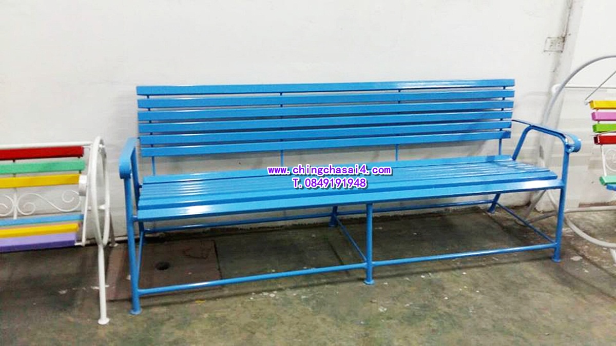 เก้าอี้นั่งเหล็กขนาด 200 cm.
