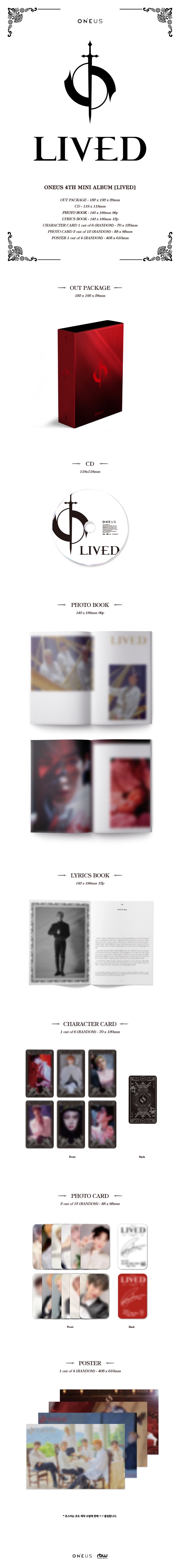 [Pre] ONEUS : 4th Mini Album - LIVED