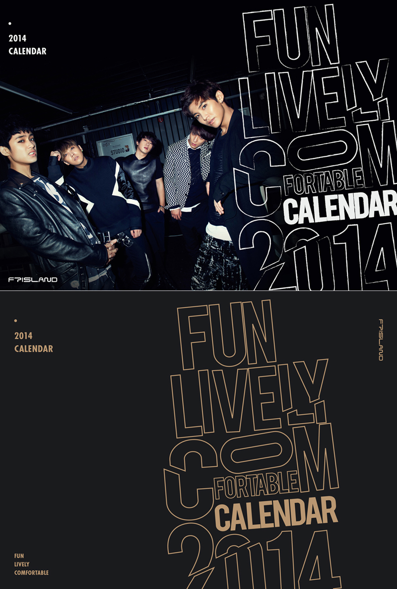 [Pre] FT Island : 2014 Season Greeting - Calendar Set [Calendar(Wall+Desk) + New Year`s Card + Mini Photo]