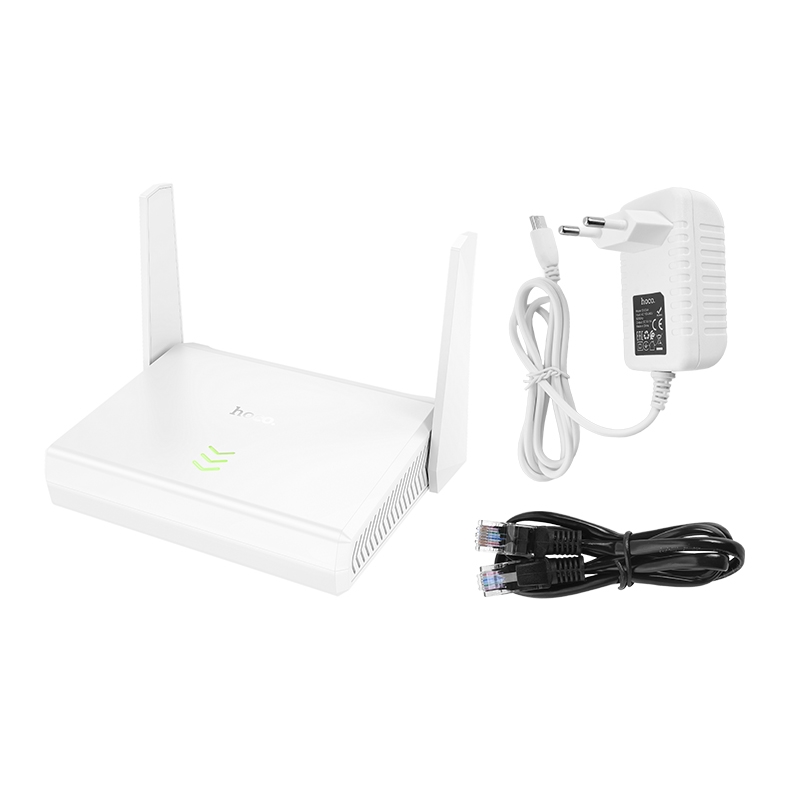 Hoco HI36 WiFi4 Wireless Router NEW (EU) เราเตอร์ไร้สาย ให้สัญญาณที่ครอบคลุม ปลอดภัยและมีประสิทธิภาพ