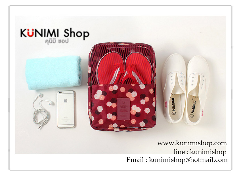  กระเป๋าใส่รองเท้าผ้าใบ รองเท้ากีฬา ออกกำลังกาย ใส่รองเท้าแตะ รองเท้าใส่เล่น Shoes pouch NEW Ver.3 สำหรับพกพาเดินทาง ท่องเที่ยว มีซิปเปิดปิด สะดวกในการจัดเก็บ วัสดุทำจากผ้าร่มอย่างดี กันน้ำ สีสวย ดีไซน์เก๋ สไตล์เกาหลี งานเย็บอย่างดี สามารถใส่รองเท้าได้ถึง 3 คู่ ขนาด 29x21.5x13 ซม. *** งานสินค้าคุณภาพ เนื้อผ้า การเย็บอย่างดี ***
