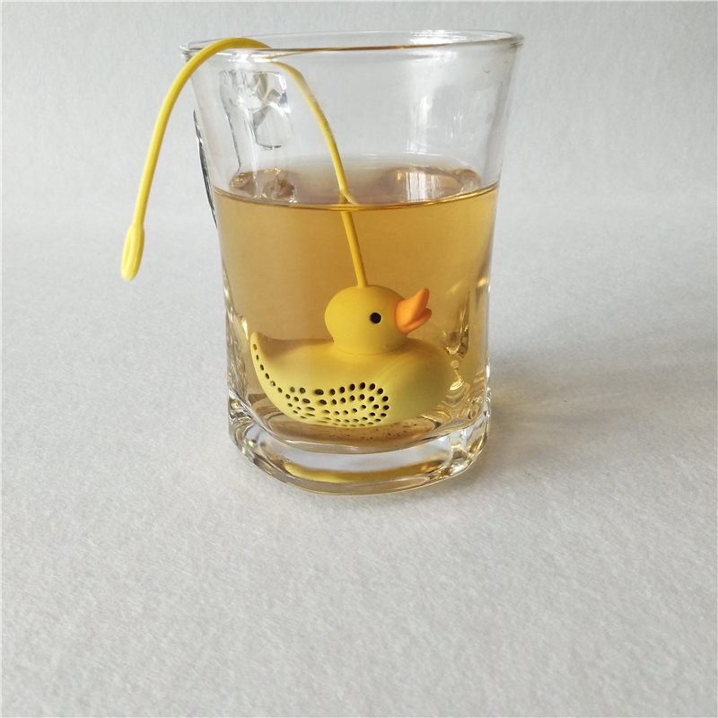 พร้อมส่ง ที่กรองชา ซิลิโคน tea infuser ลายเป็ดน้อย มี 3 สี