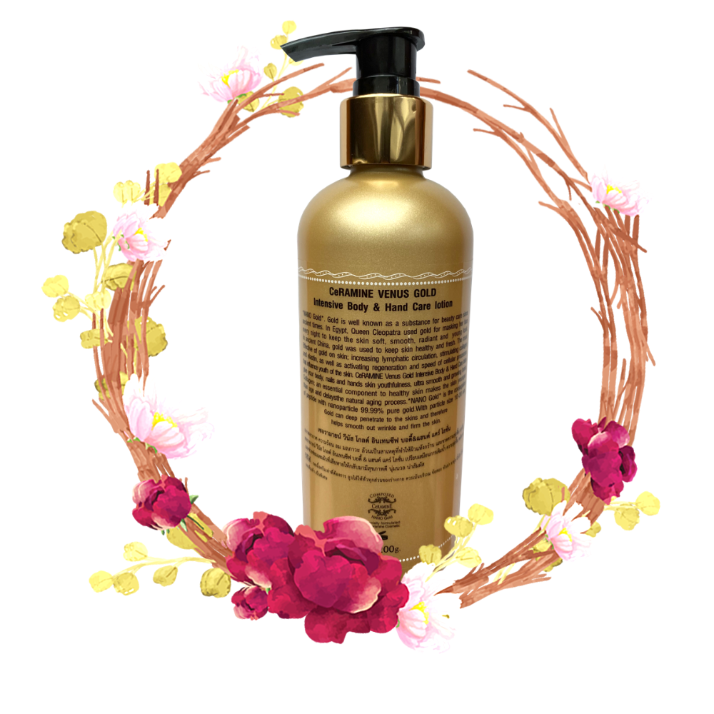 CeRAMINE Venus Gold Incentive Body And Hand Care Lotion เซอรามายน์ วีนัส โกลด์ อินเซ็นทีฟ บอดี้ แอนด์ แฮนด์ แคร์ โลชั่น