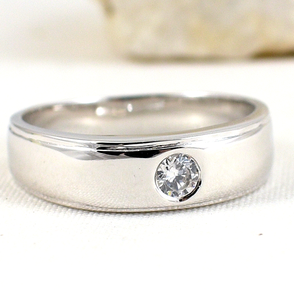 SKJewelryFactory แหวนปลอกมีด แหวนเพชร 10 ตัง สไตล์แหวนปลอกมีด ER01407-WCZ